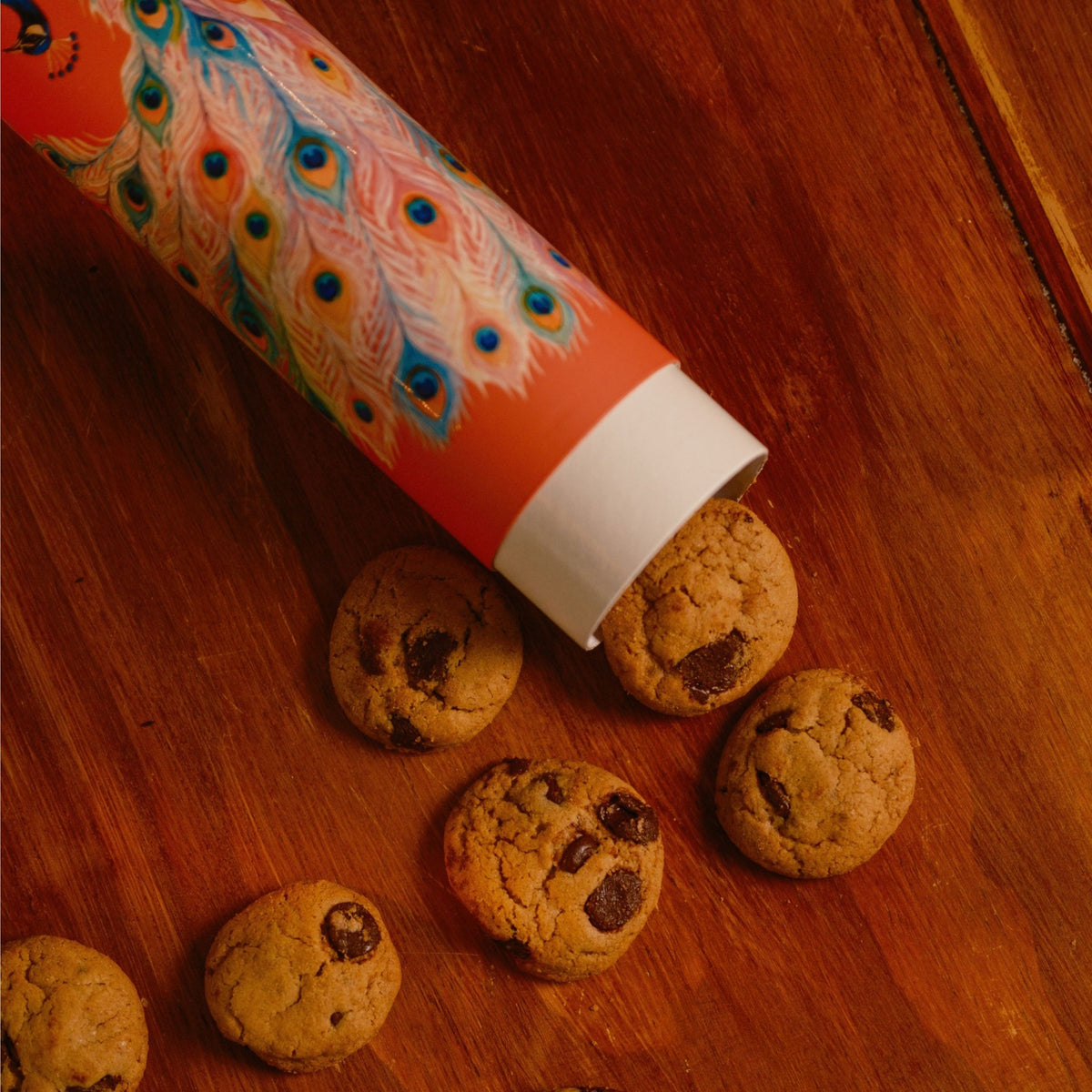 Lata Pavão Real - Mini Cookies