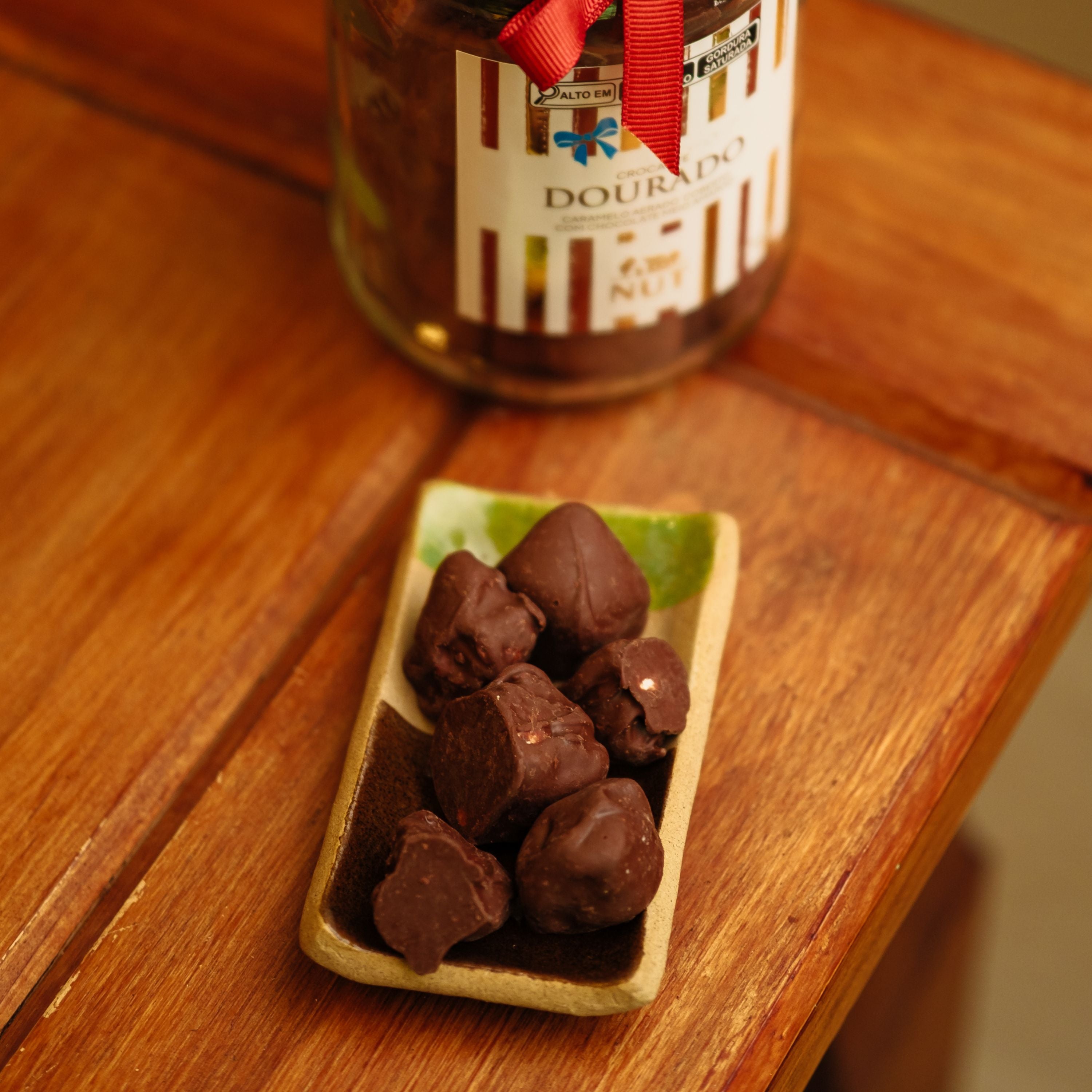 Crocante Dourado de Amendoim com Chocolate - 230g