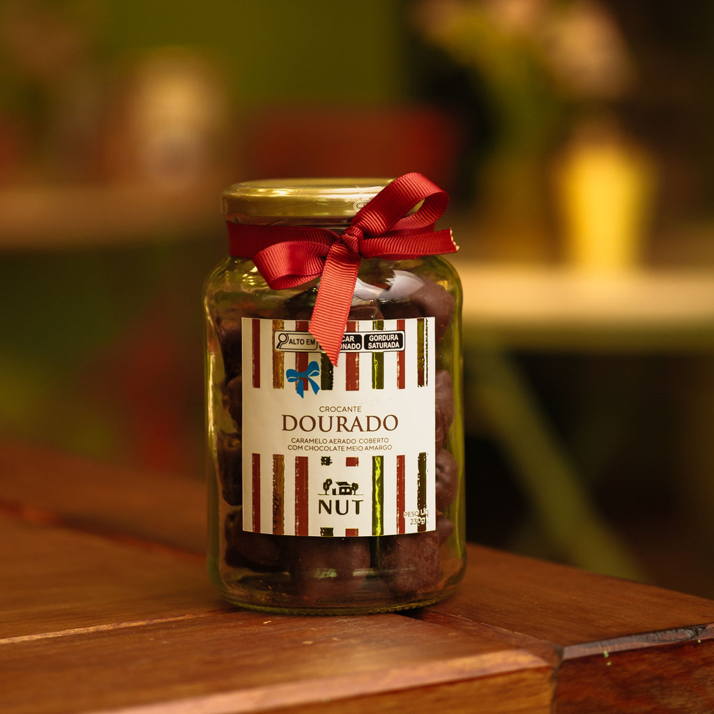 Crocante Dourado de Amendoim com Chocolate - 230g
